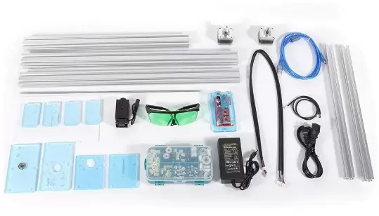 500MW gravírovací stroj Mini USB DIY rytec s ochrannými brýlemi 40x50cm