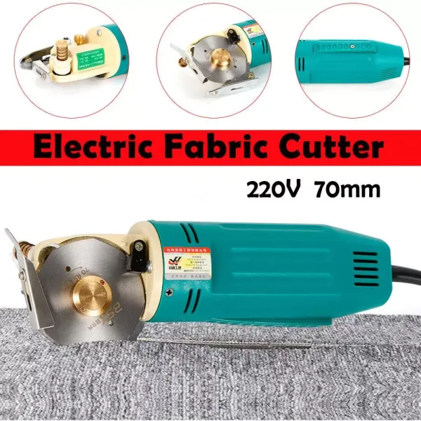 Mini elektrická rotační řezačka látek Přenosná řezačka látek na oděvy a obuv Klobouky