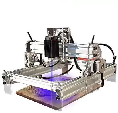 12V USB stolní laserový gravírovací stroj na kožený plast 20x17cm 500mW DIY tiskárna Označení loga