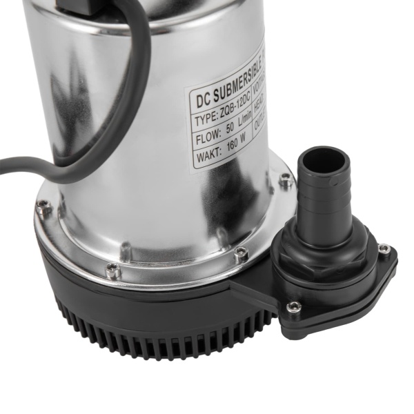 Vysokotlaké nerezové ponorné čerpadlo 160W 12V 6000L/H pro zahradu, zahradní fontánu