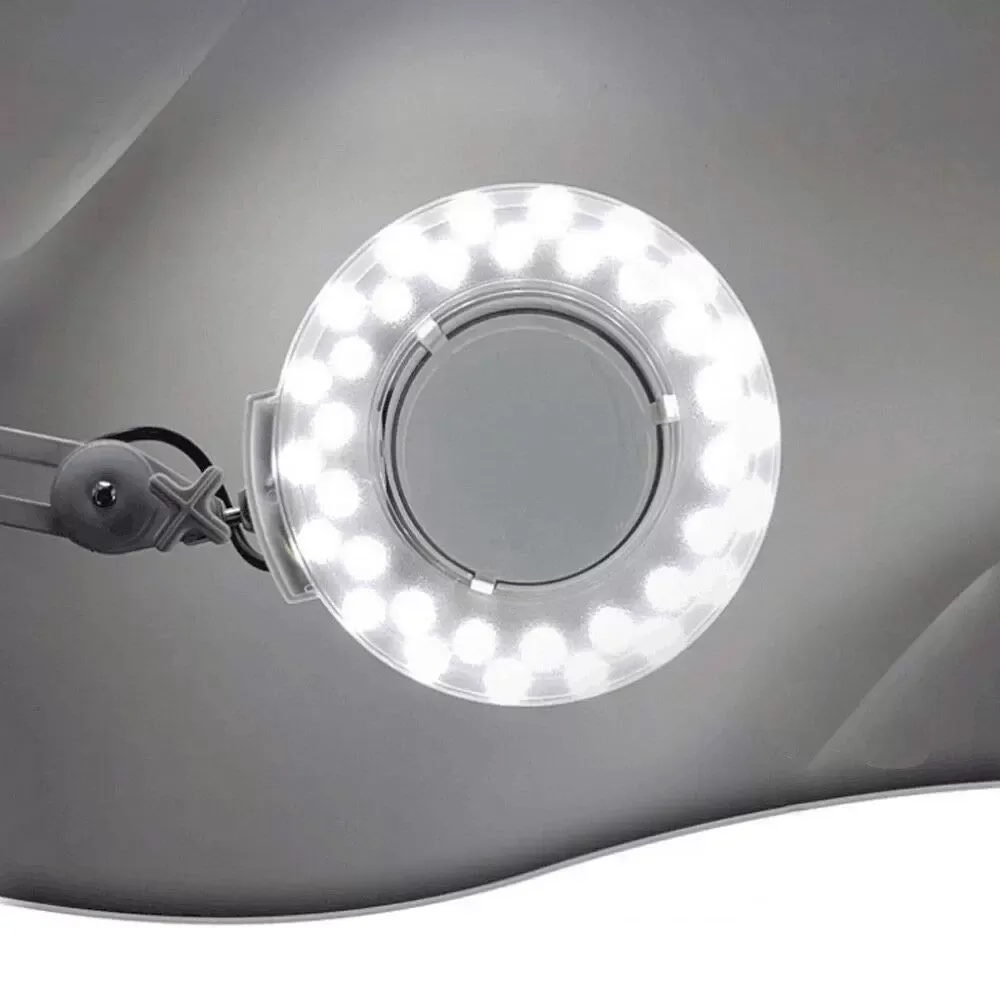 36 LED lupa s otočným ramenem Bílá
