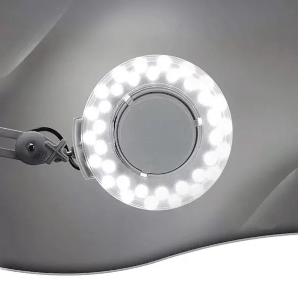 36 LED lupa s otočným ramenem Bílá