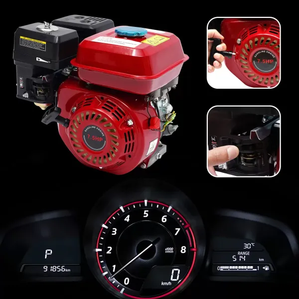 4-taktní benzínový motor, 7,5 HP jednoválcový benzínový motor 4-taktní benzínový průmyslový motor