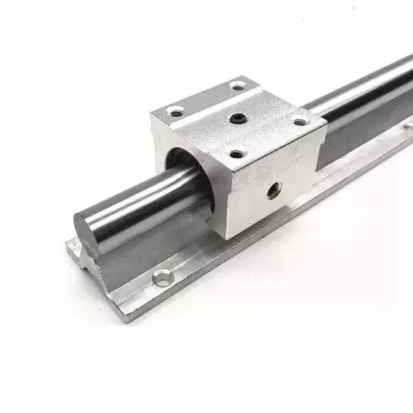 Lineární vedení, lineární kolejnice se 4 ks ložiskových bloků SBR20UU 1000 mm, 2 ks vodicích kolejnic SBR20 pro soustruhy.