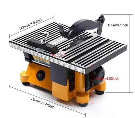 Mini stolní pila Kruhová stolní pila DIY, pracovní stůl na dřevo kov
