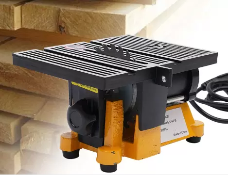 Mini stolní pila Kruhová stolní pila DIY, pracovní stůl na dřevo kov