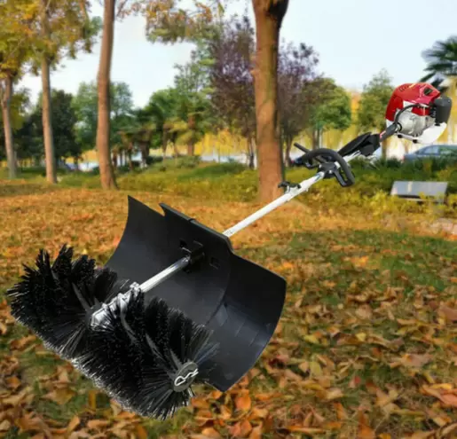 CNCEST Benzínový zametač Manuální zametač sněhu pro dvorky, dvorky, ulice, venkovní prostory