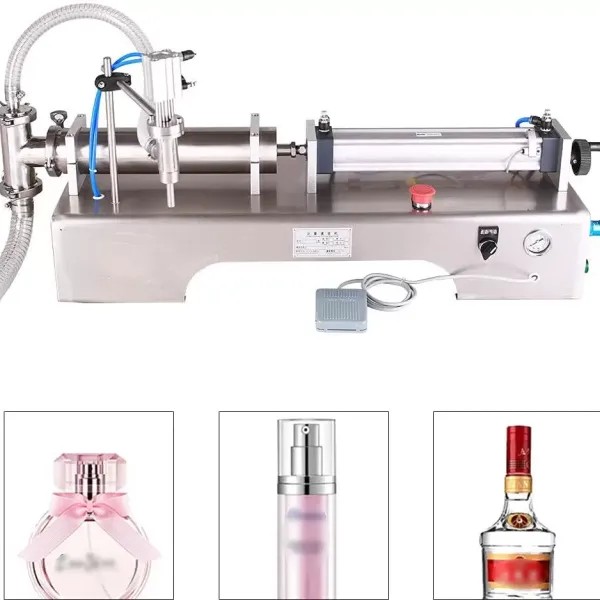 100-1000 ml - Automatická pneumatická plnička - Plnička kosmetických kapalin 100-1000 ml - Automatická pneumatická plnička - Plnička kosmetických kapalin