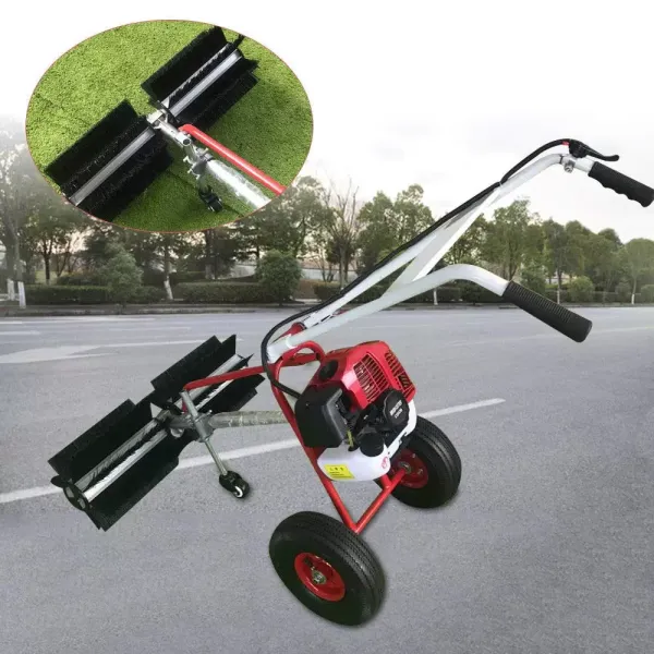 43CC 2-taktní plynový smeták Příjezdová cesta a motorový smeták na trávník Sweeper na ruční čištění smetáku