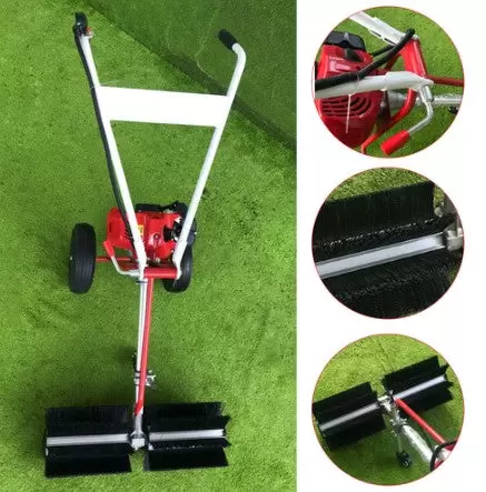 43CC 2-taktní plynový smeták Příjezdová cesta a motorový smeták na trávník Sweeper na ruční čištění smetáku