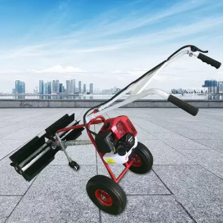 43CC 2-taktní plynový smeták Příjezdová cesta a elektrický smeták na trávník Sweeper ruční smeták na čištění smetáku