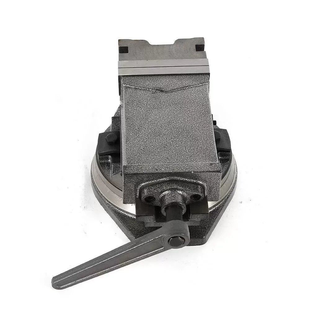 5" naklápěcí vrtací svěrák s otočnou základnou (šířka čelistí 125 mm, otevření čelistí 95 mm, náklon 0° - 90°, otočný o 360°)