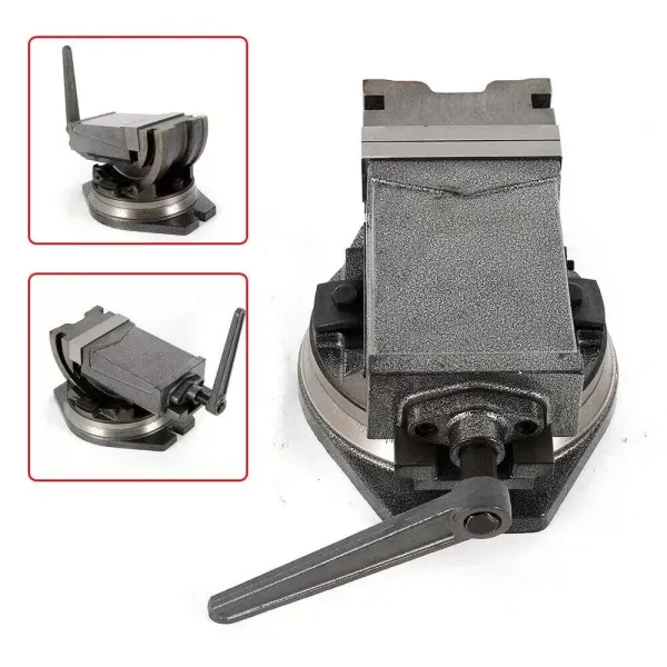 5" naklápěcí vrtací svěrák s otočnou základnou (šířka čelistí 125 mm, otevření čelistí 95 mm, náklon 0° - 90°, otočný o 360°) 5" naklápěcí vrtací svěrák s otočnou základnou (šířka čelistí 125 mm, otevření čelistí 95 mm, náklon 0° - 90°, otočný o 360°)