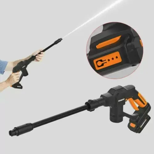 Sada přenosných elektrických tlakových myček 12V vysokotlaká stříkací pistole