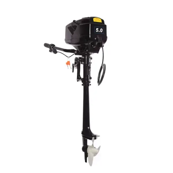 1200W 48V přívěsný motor s benzínovým motorem, lodní motor, všesměrový tlumič, směrový klíč na klíč