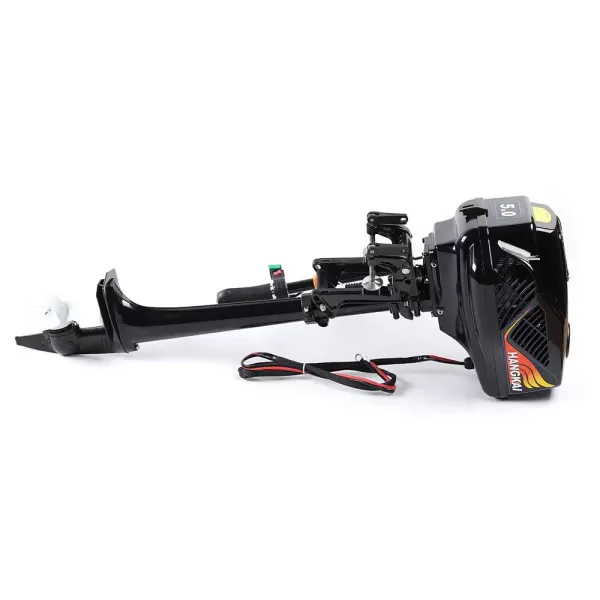 1200W 48V přívěsný motor s benzínovým motorem, lodní motor, všesměrový tlumič, směrový klíč na klíč
