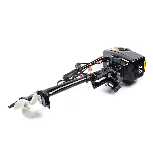 1200W 48V přívěsný motor s benzínovým motorem, lodní motor, všesměrový tlumič, směrový klíč na klíč