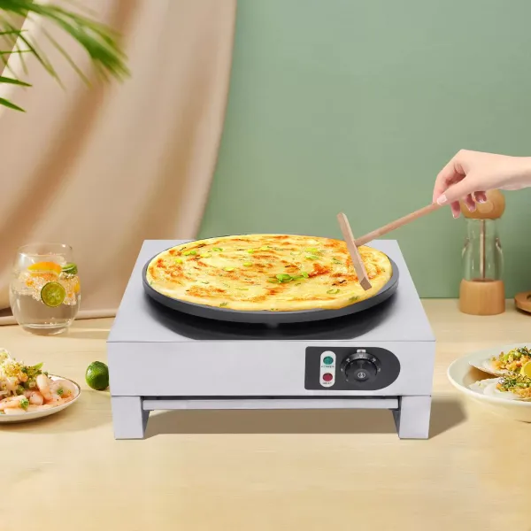 Krepovač - 3000 W - Nepřilnavý nerezový povlak - Na palačinky, palačinky, omelety, šunku Krepovač - 3000 W - Nepřilnavý nerezový povlak - Na palačinky, palačinky, omelety, šunku