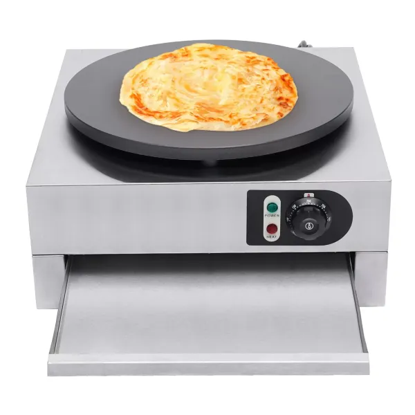 Krepovač - 3000 W - Nepřilnavý nerezový povlak - Na palačinky, palačinky, omelety, šunku Krepovač - 3000 W - Nepřilnavý nerezový povlak - Na palačinky, palačinky, omelety, šunku
