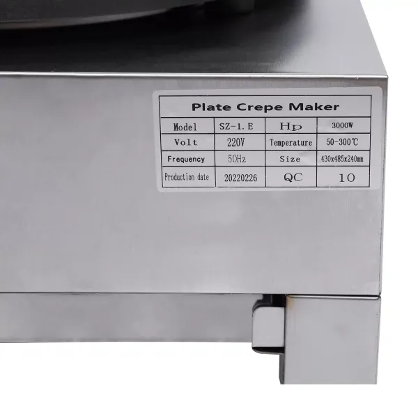 Krepovač - 3000 W - Nepřilnavý nerezový povlak - Na palačinky, palačinky, omelety, šunku Krepovač - 3000 W - Nepřilnavý nerezový povlak - Na palačinky, palačinky, omelety, šunku