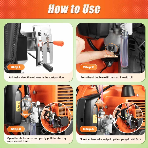 CNCEST Postřikovač benzínových motorů 3WF-3 Motor postřikovač Postřikovač hnojiv Rozmetač soli, dmychadlo 2130W 14L