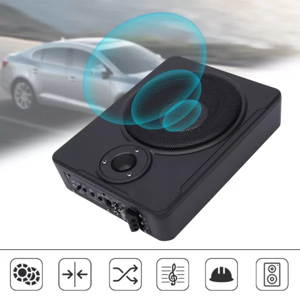 Aktivní subwoofer, 7 cm plochý aktivní subwoofer pod sedadlem, aktivní subwoofer do auta