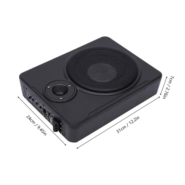 Aktivní subwoofer, 7 cm plochý aktivní subwoofer pod sedadlem, aktivní subwoofer do auta Aktivní subwoofer, 7 cm plochý aktivní subwoofer pod sedadlem, aktivní subwoofer do auta