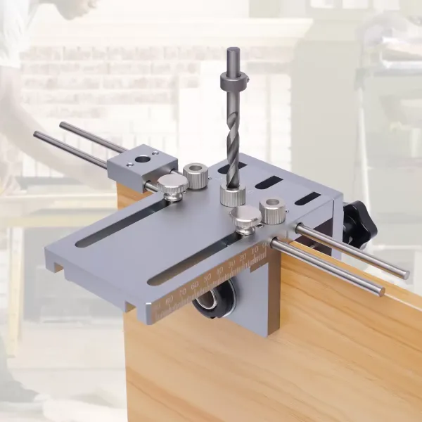 Šablona pro vrtání 3 v 1 Přípravek na hmoždinky s vodicí soupravou pro vrtání otvorů pro hmoždinky 6/8/10 mm Sada CNC počítačového gravírování a tvarování Nastavitelná poloha otvoru pro excentrické kolo Šablona pro vrtání 3 v 1 Přípravek na hmoždinky s vodicí soupravou pro vrtání otvorů pro hmoždinky 6/8/10 mm Sada CNC počítačového gravírování a tvarování Nastavitelná poloha otvoru pro excentrické kolo