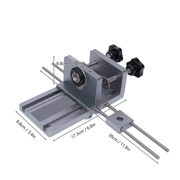 Šablona pro vrtání 3 v 1 Přípravek na hmoždinky s vodicí soupravou pro vrtání otvorů pro hmoždinky 6/8/10 mm Sada CNC počítačového gravírování a tvarování Nastavitelná poloha otvoru pro excentrické kolo