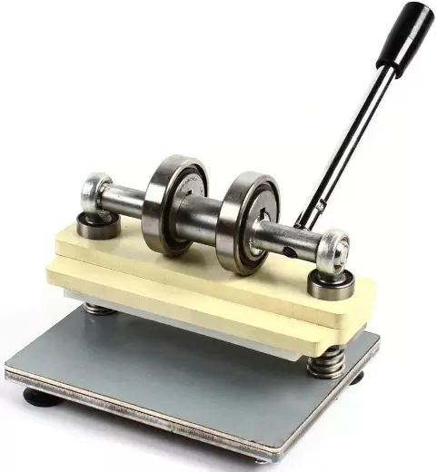 CNCEST-ruční embosovací stroj z nerezové oceli Kožený embosovací stroj na PVC 215 x 100 mm