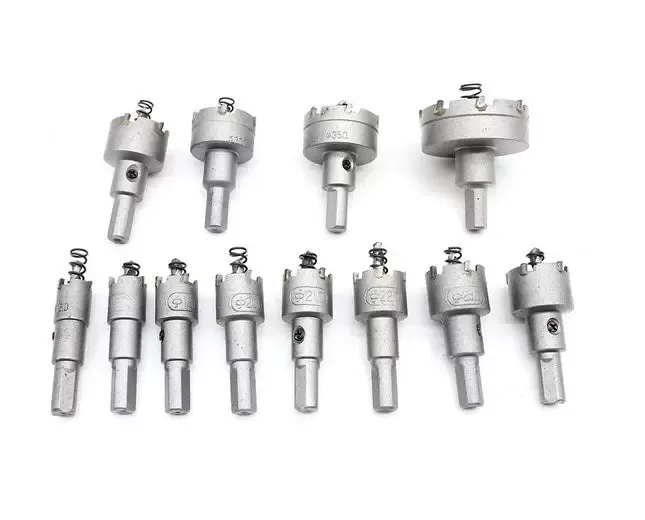 Sada děrovek 12 vrtáků 15-50 mm Kovová vrtací korunka pro hliník, nerezovou ocel, dřevo, plast Sada děrovek 12 vrtáků 15-50 mm Kovová vrtací korunka pro hliník, nerezovou ocel, dřevo, plast