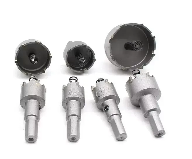 Sada děrovek 12 vrtáků 15-50 mm Kovová vrtací korunka pro hliník, nerezovou ocel, dřevo, plast