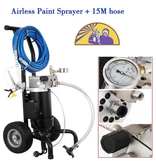 Bezvzduchový stříkací pistole na barvy 1,2 HP 900 W 1,9 l/min Sada stříkací pistole na barvu Stříkací pistole + hadice