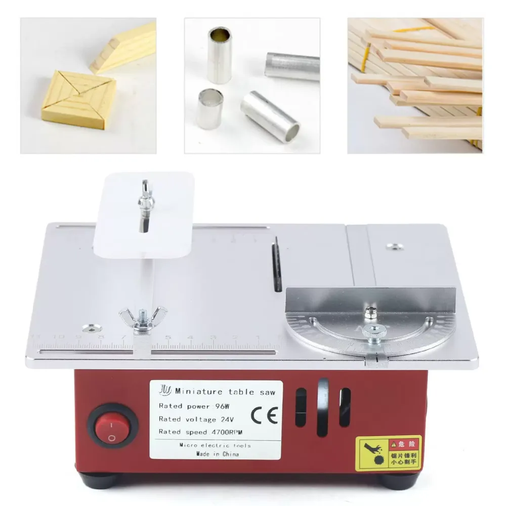 Multifunkční mini stolní pila Stolní řezací nástroj pro malé domácí kutily 9200-9500RPM 96W