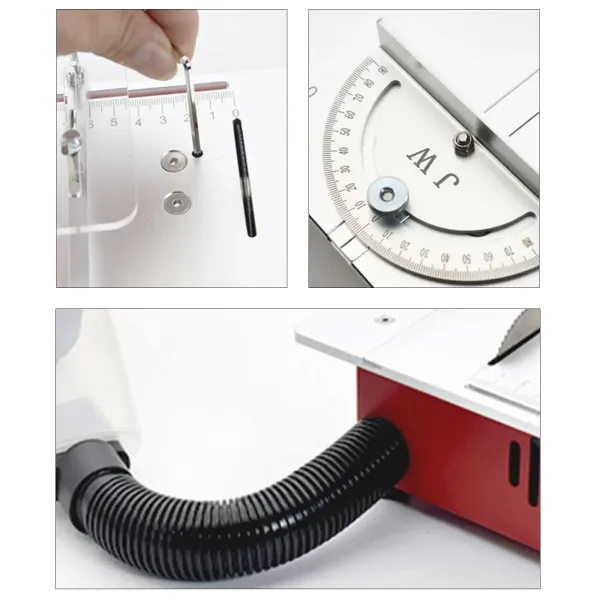 Multifunkční mini stolní pila Stolní řezací nástroj pro malé domácí kutily 9200-9500RPM 96W