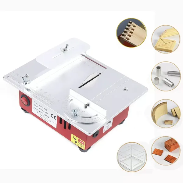 Multifunkční mini stolní pila Stolní řezací nástroj pro malé domácí kutily 9200-9500RPM 96W
