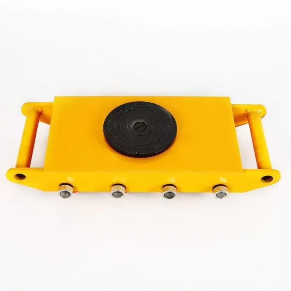 12T Mover Machinery válečkový vozík s 360° otočnou horní deskou Pancéřový transportní podvozek s 8 válečky 12T Mover Machinery válečkový vozík s 360° otočnou horní deskou Pancéřový transportní podvozek s 8 válečky