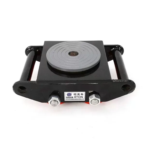 Pancéřová kola Pro Lift 6tunový strojní stěhovací stroj vyrobený z lité oceli PU s otočným krytem o 360° 4 PU protiskluzový váleček pro skladování, distribuci a přepravu Černá
