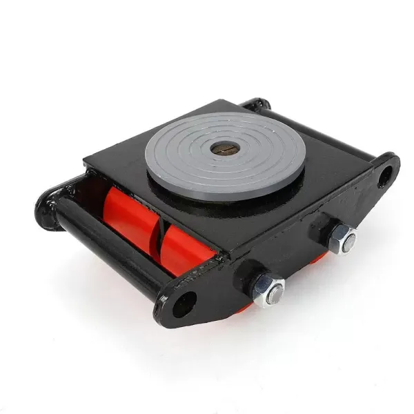 Pancéřová kola Pro Lift 6tunový strojní stěhovací stroj vyrobený z lité oceli PU s otočným krytem o 360° 4 PU protiskluzový váleček pro skladování, distribuci a přepravu Černá