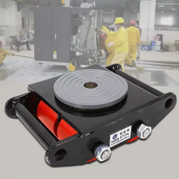 Pancéřová kola Pro Lift 6tunový strojní stěhovací stroj vyrobený z lité oceli PU s otočným krytem o 360° 4 PU protiskluzový váleček pro skladování, distribuci a přepravu Černá