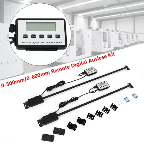 Sada digitálního dálkového odečtu CNCEST s externím LCD displejem, 0-500 mm Sada digitálního dálkového odečtu CNCEST s externím LCD displejem, 0-500 mm