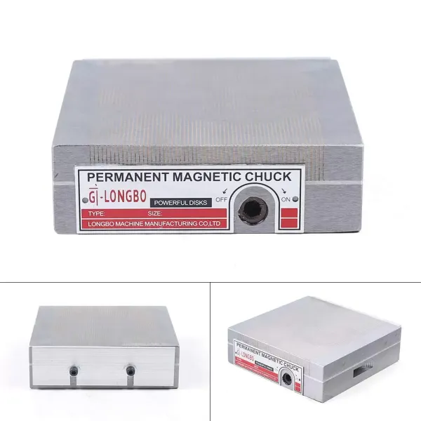 Magnetická upínací deska 150*150 mm Plošná bruska Permanentní magnetické sklíčidlo Permanentní magnetická upínací deska pro brusky Stolní vrtačky pro brusky