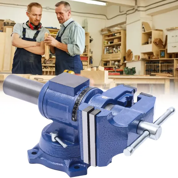 Velký rotační svěrák - 100 mm - pro frézku, 2 osy otáčení o 360° - ocelové čelisti Velký rotační svěrák - 100 mm - pro frézku, 2 osy otáčení o 360° - ocelové čelisti