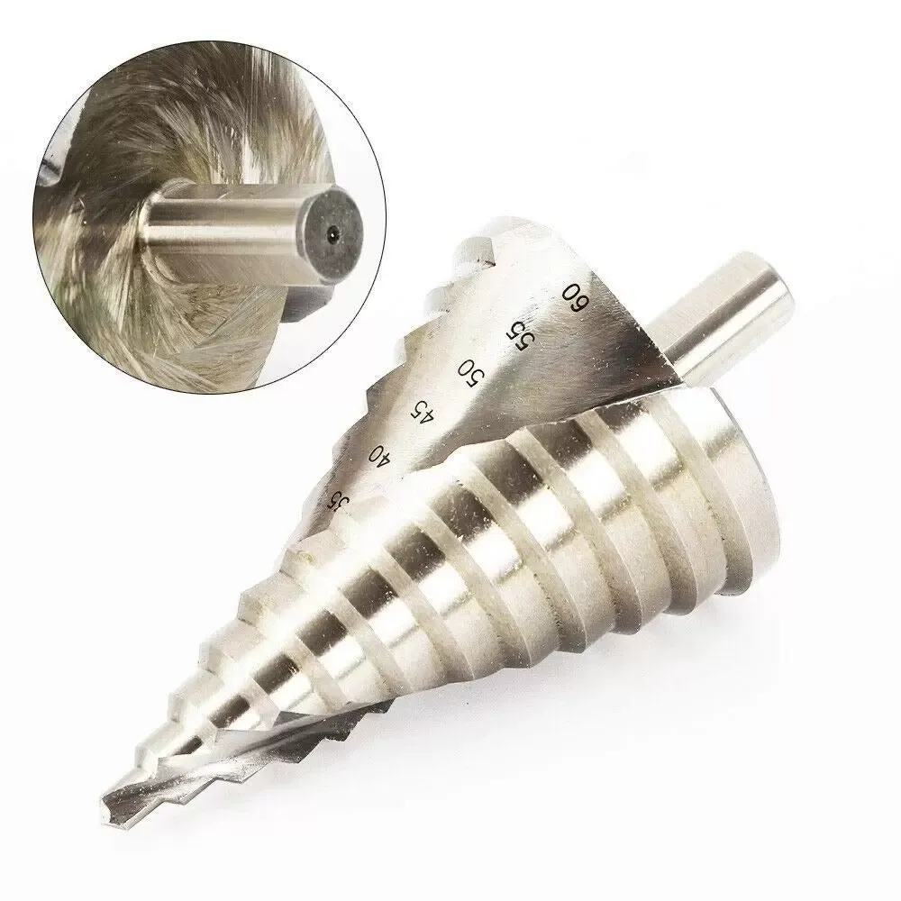 Profesionální stupňovitý vrták - Kuželový vrták do kovu - 6-60 mm - Na kov, dřevo a plast