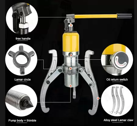 Sada hydraulického stahováku ozubených kol 20T, 3čelisťového hydraulického stahováku ozubení Separátor stahováku čelistí