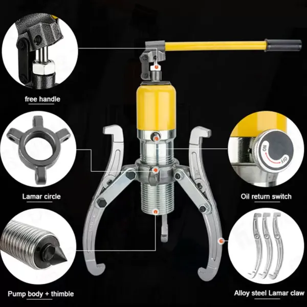 Sada hydraulického stahováku ozubených kol 20T, 3čelisťového hydraulického stahováku ozubení Separátor stahováku čelistí Sada hydraulického stahováku ozubených kol 20T, 3čelisťového hydraulického stahováku ozubení Separátor stahováku čelistí