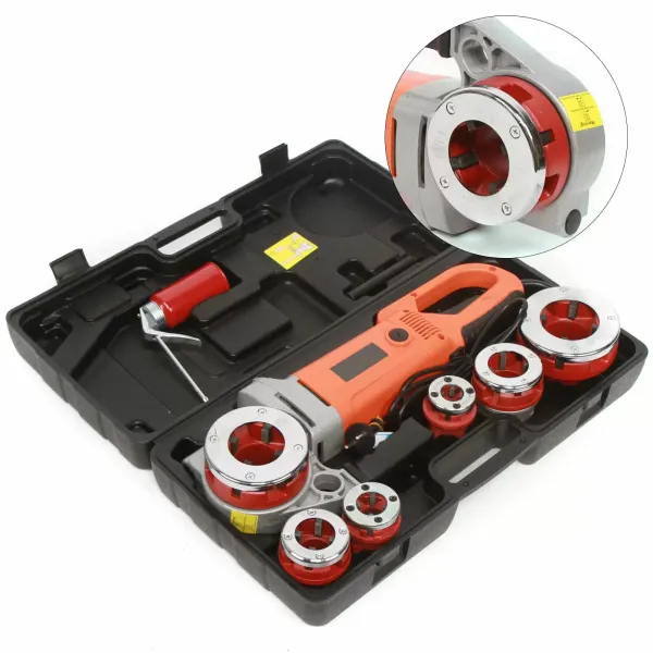 Elektrická závitovací souprava – 2300W – 50Hz – 2800RPM – Přenosná řezačka trubek s 1/2-2"