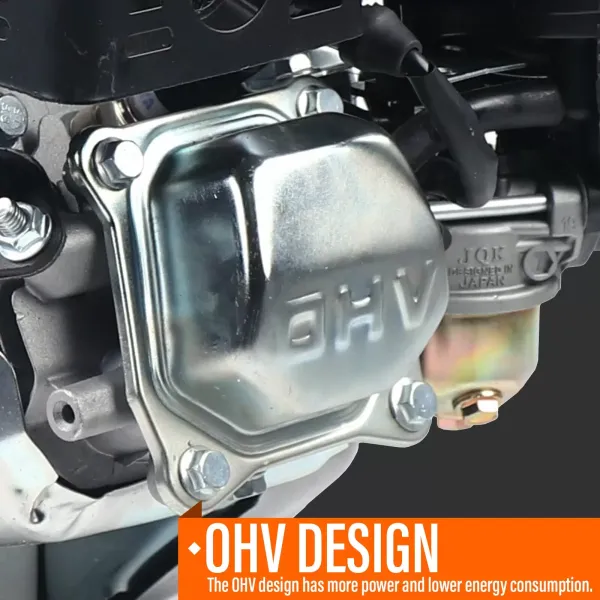 212 cm³ 4taktní benzínový motor - 7,5 HP sloupový motor OHV - Snadné startování s elektrickým startováním - 1 válec