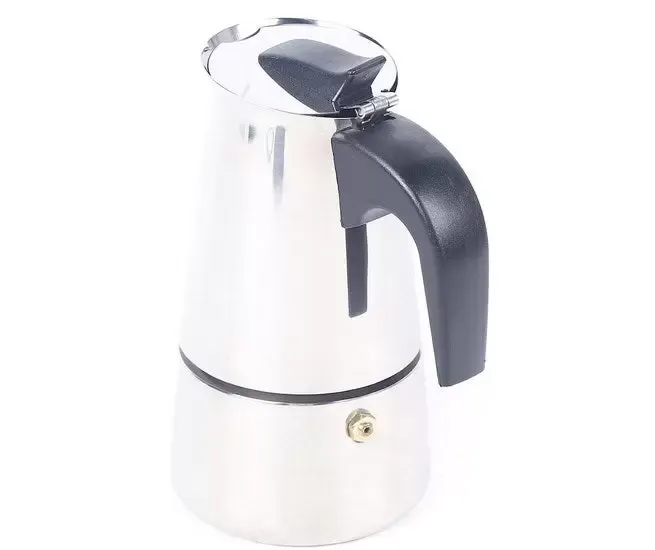 Kávovar na espresso Nerezový elektrický moka kávovar na 4 šálky 200ml s elektrickým sporákem 220V Kávovar na espresso Nerezový elektrický moka kávovar na 4 šálky 200ml s elektrickým sporákem 220V