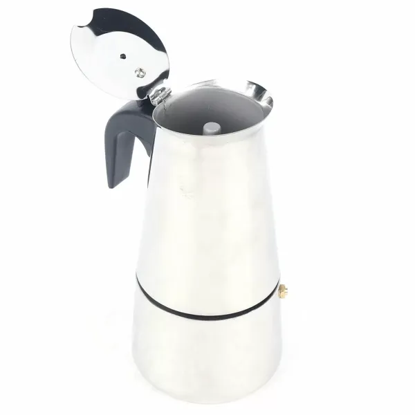 Kávovar na espresso Nerezový elektrický moka kávovar na 6 šálků 300ml s elektrickým sporákem 220V